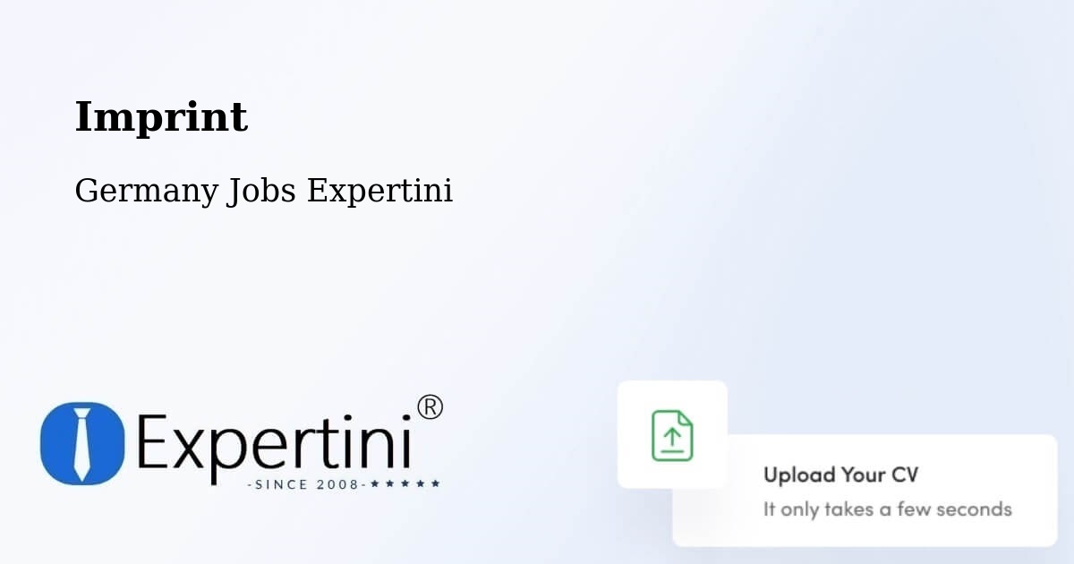 Imprint – Speyer - Germany Jobs Expertini
